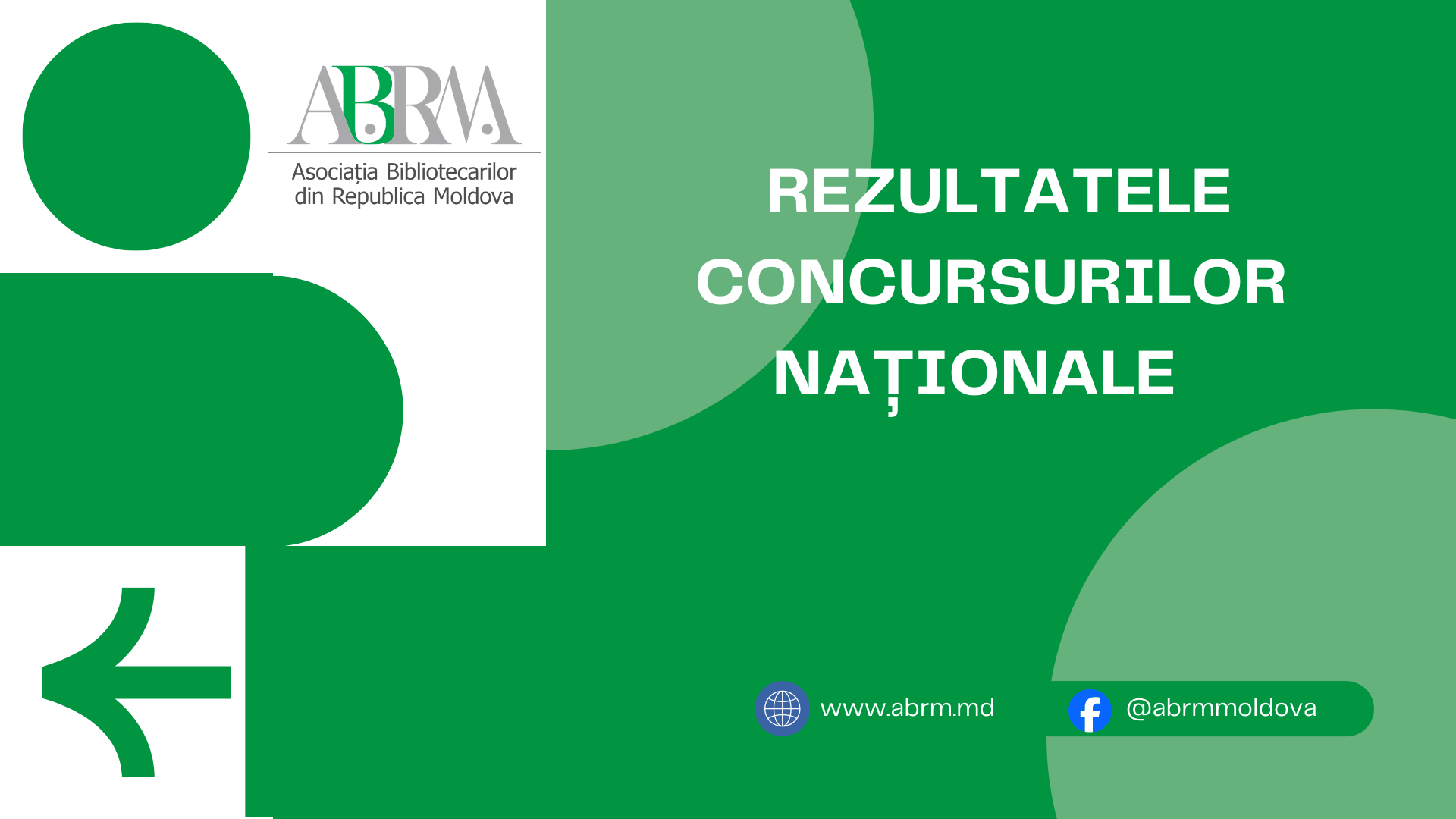 Asociația Bibliotecarilor din Republica Moldova anunță rezultatele  Concursurilor Naționale